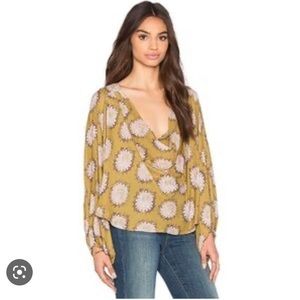 Golden Rod Free People Top. NWT